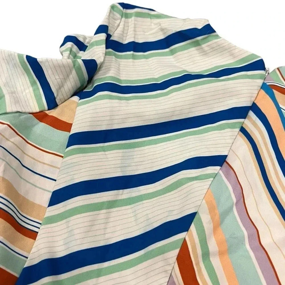 Black Halo Jodee Mini Dress in Frosty Striped Sheath Dress 12 - Picture 5 of 10